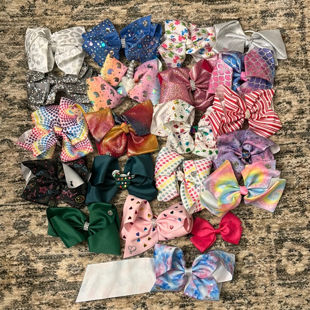 Jojo Siwa Colorful Kids Hair Bow Set